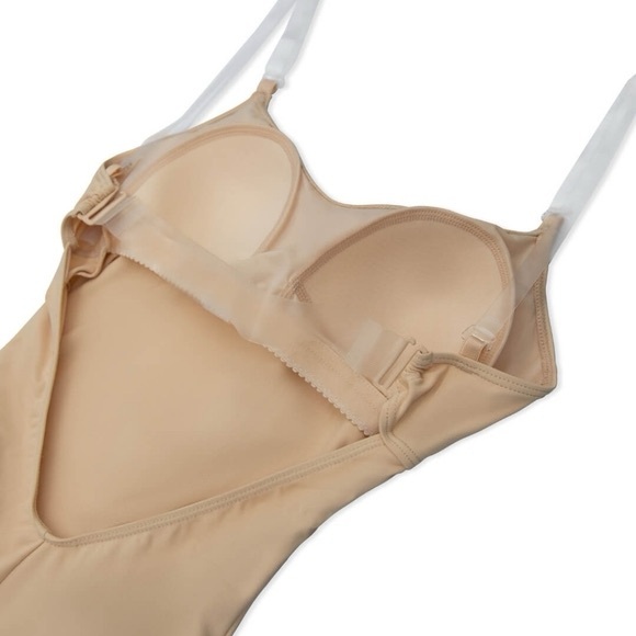Camisole Leotard w  BraTek In Nude Size Small - Picture 6 of 13